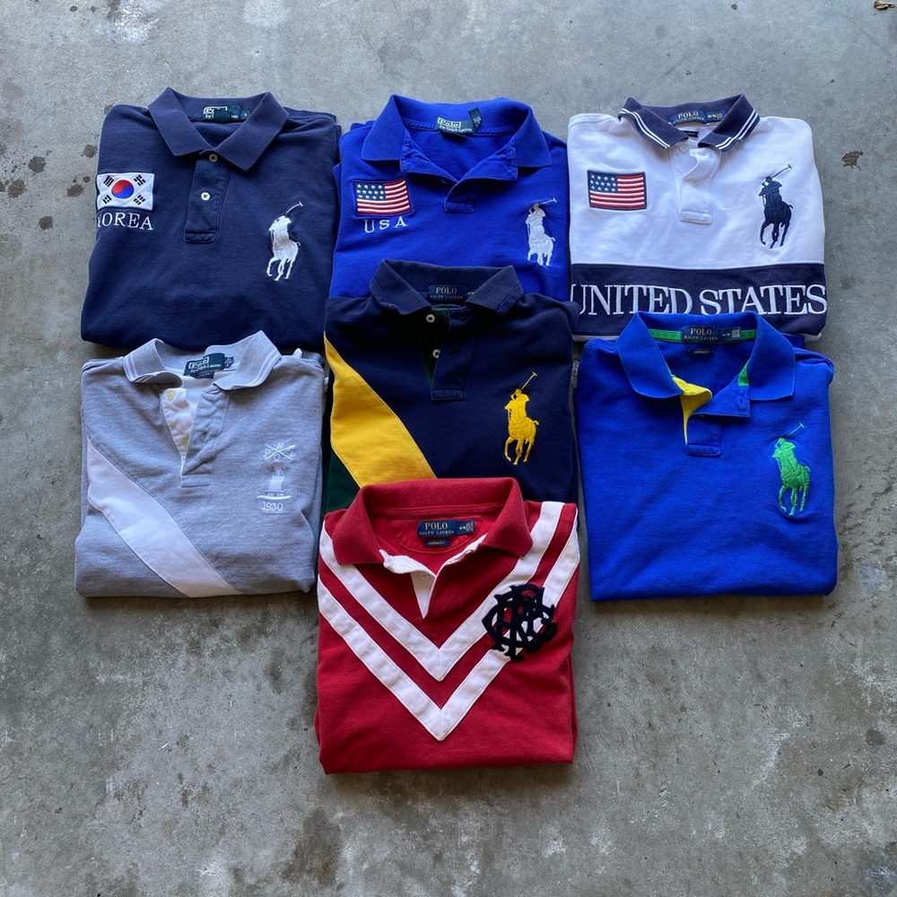 Vintage/Modern Polo Ralph Lauren Polo Shirt Lot